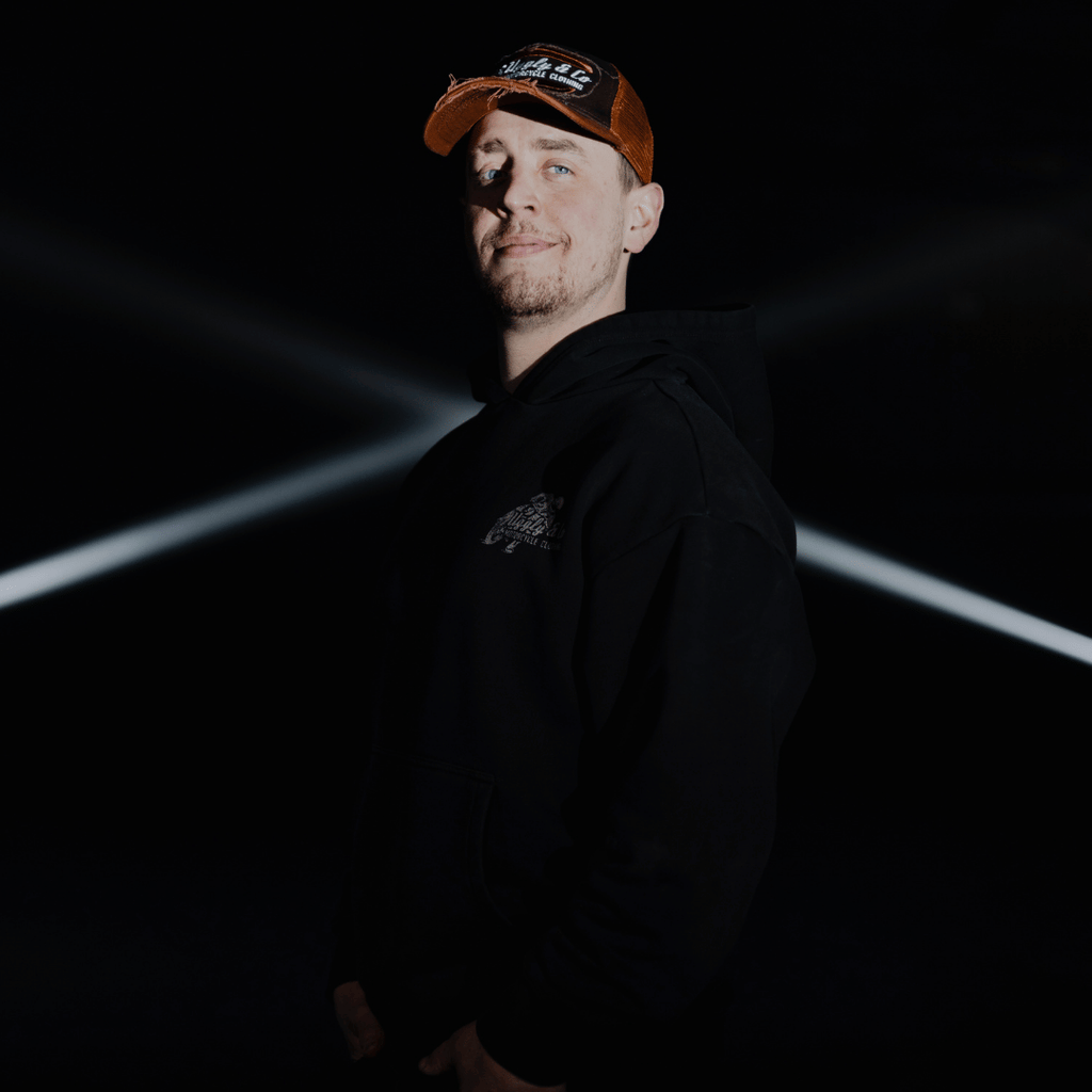 Uggly & Co Black Flattrack Hoodie – Heavyweight Vintage Racing Cotton