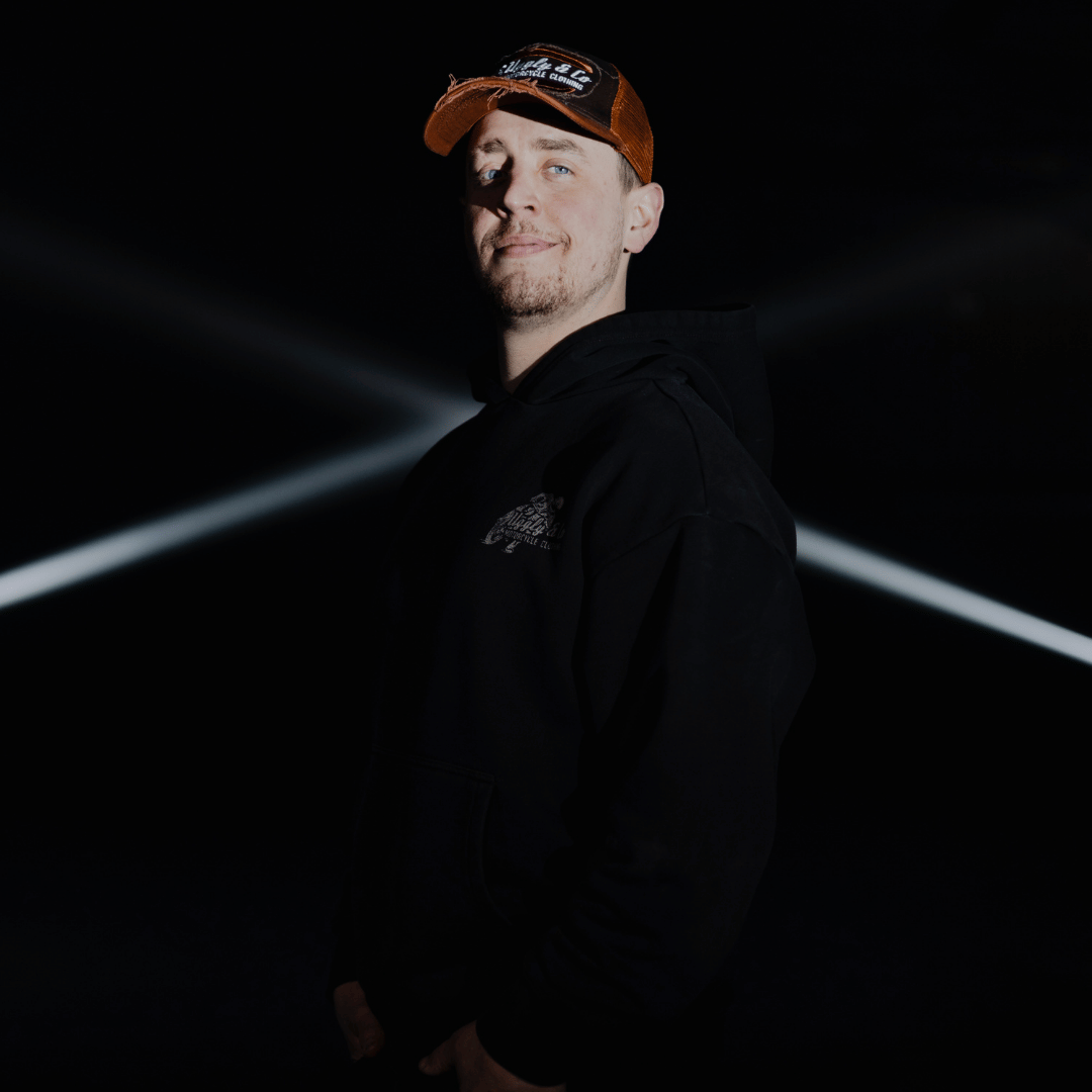 Uggly & Co Black Flattrack Hoodie – Heavyweight Vintage Racing Cotton