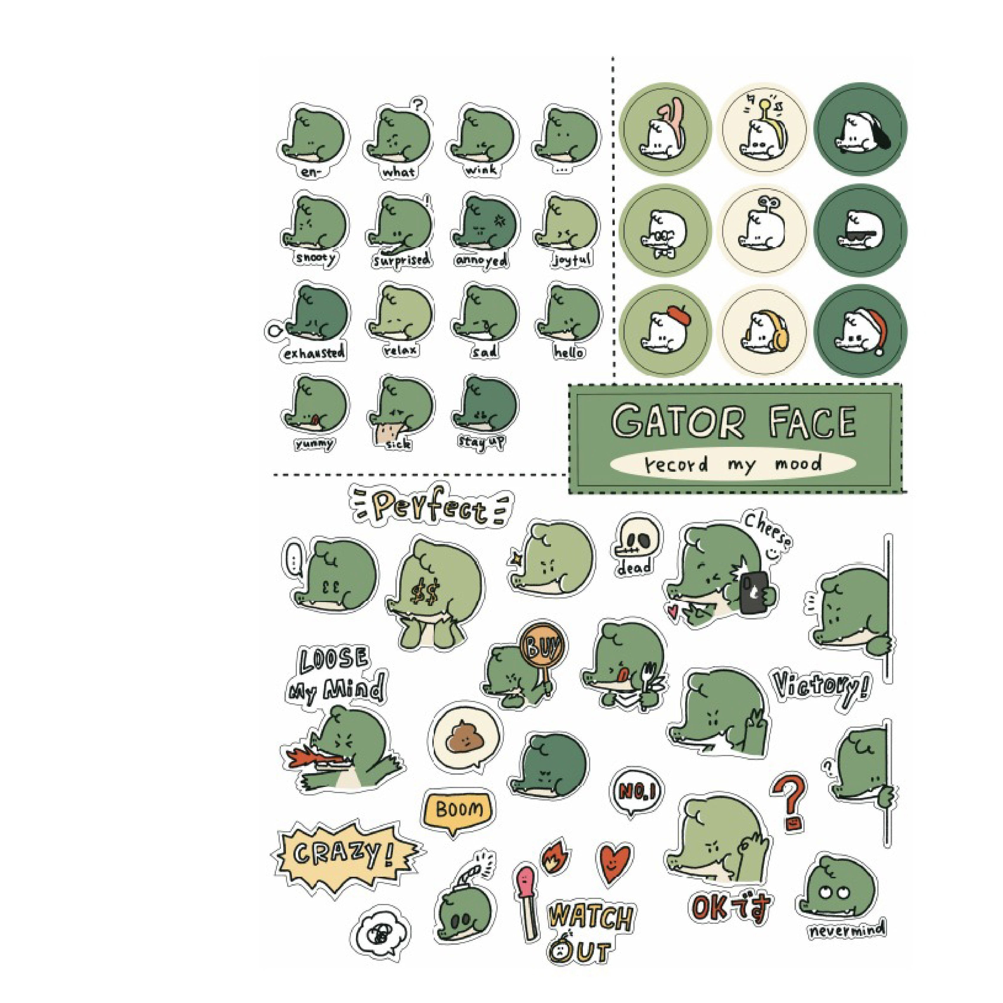 Daily Plan Planner Stickers | A Gator Life A6 Journaling Sheet