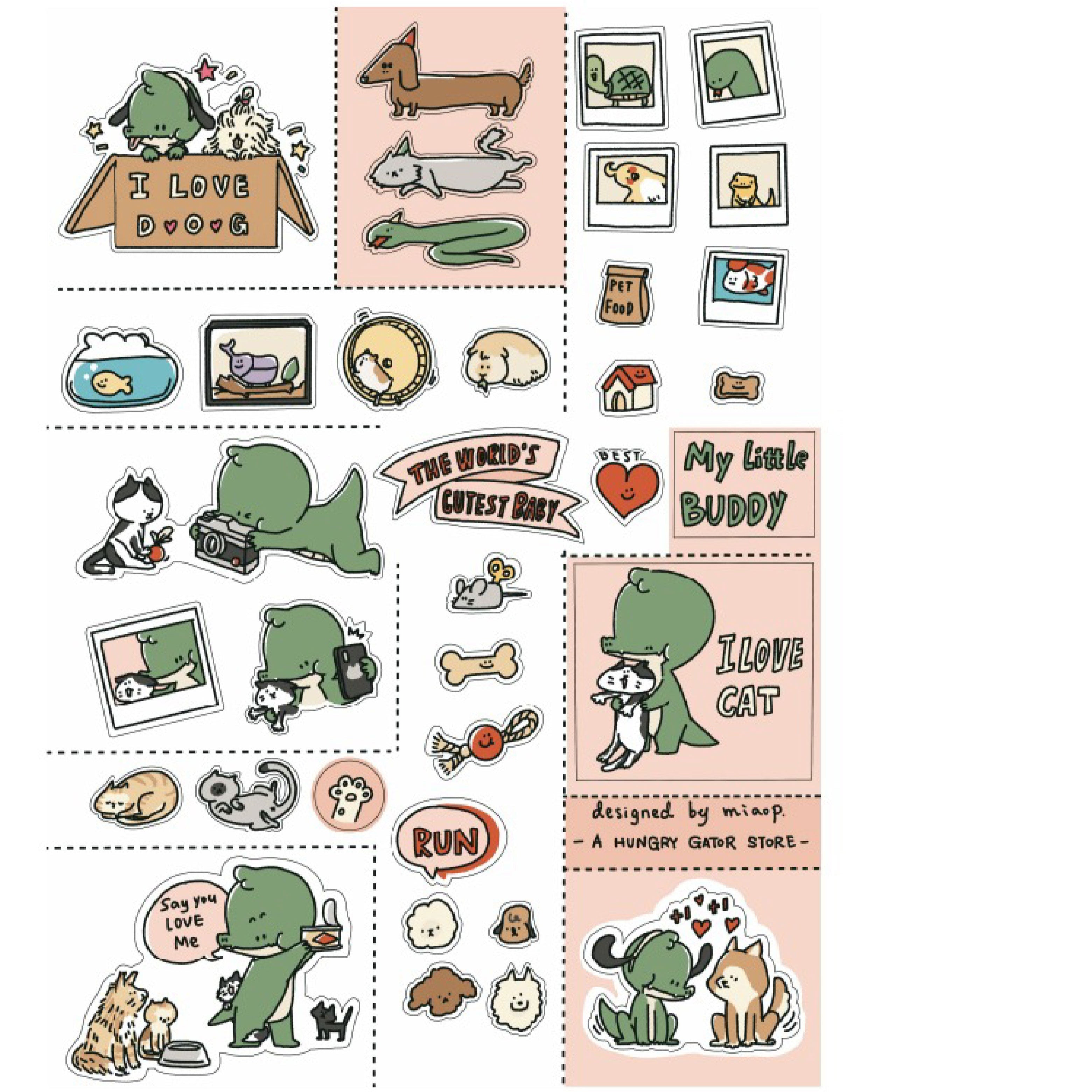 Daily Plan Planner Stickers | A Gator Life A6 Journaling Sheet