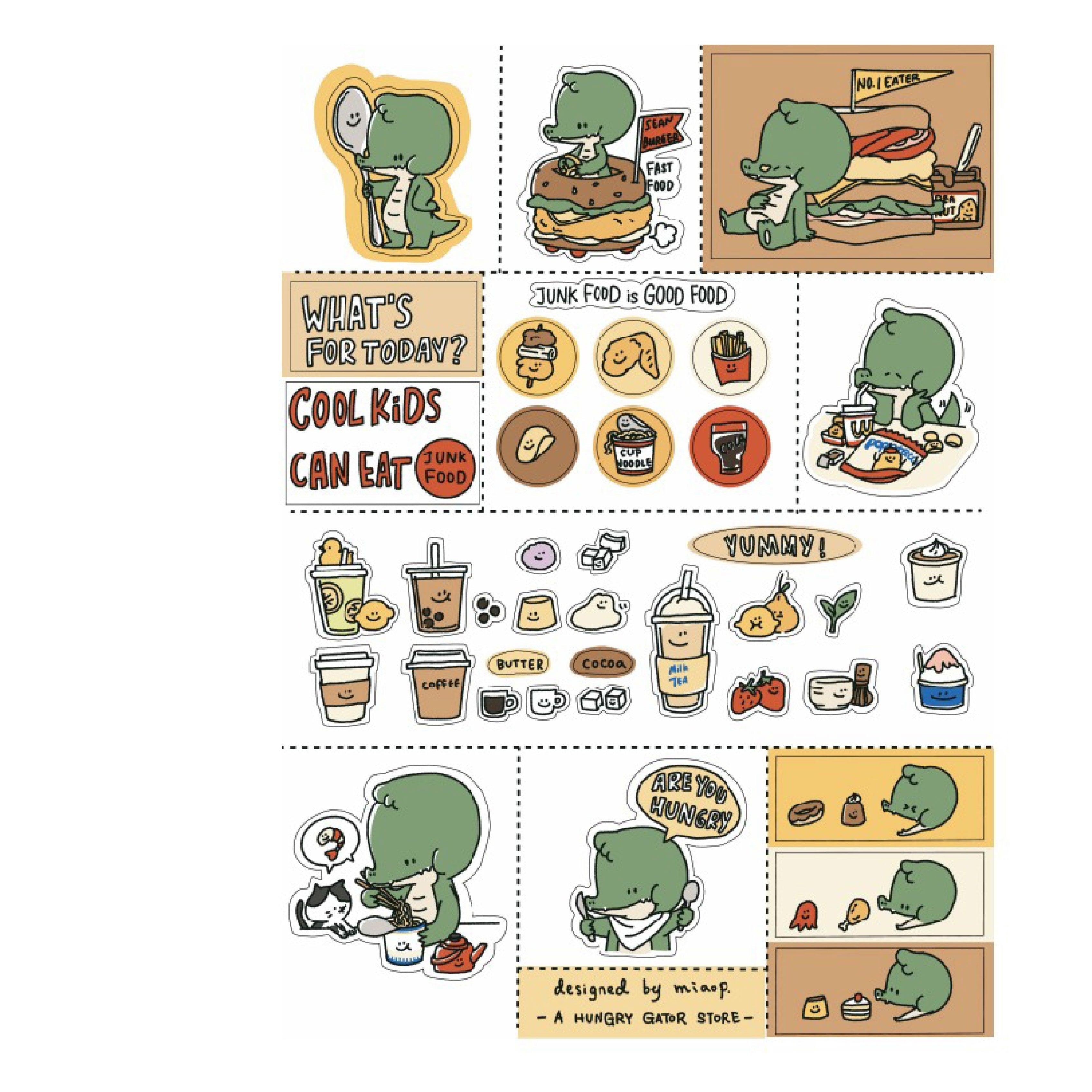 Daily Plan Planner Stickers | A Gator Life A6 Journaling Sheet