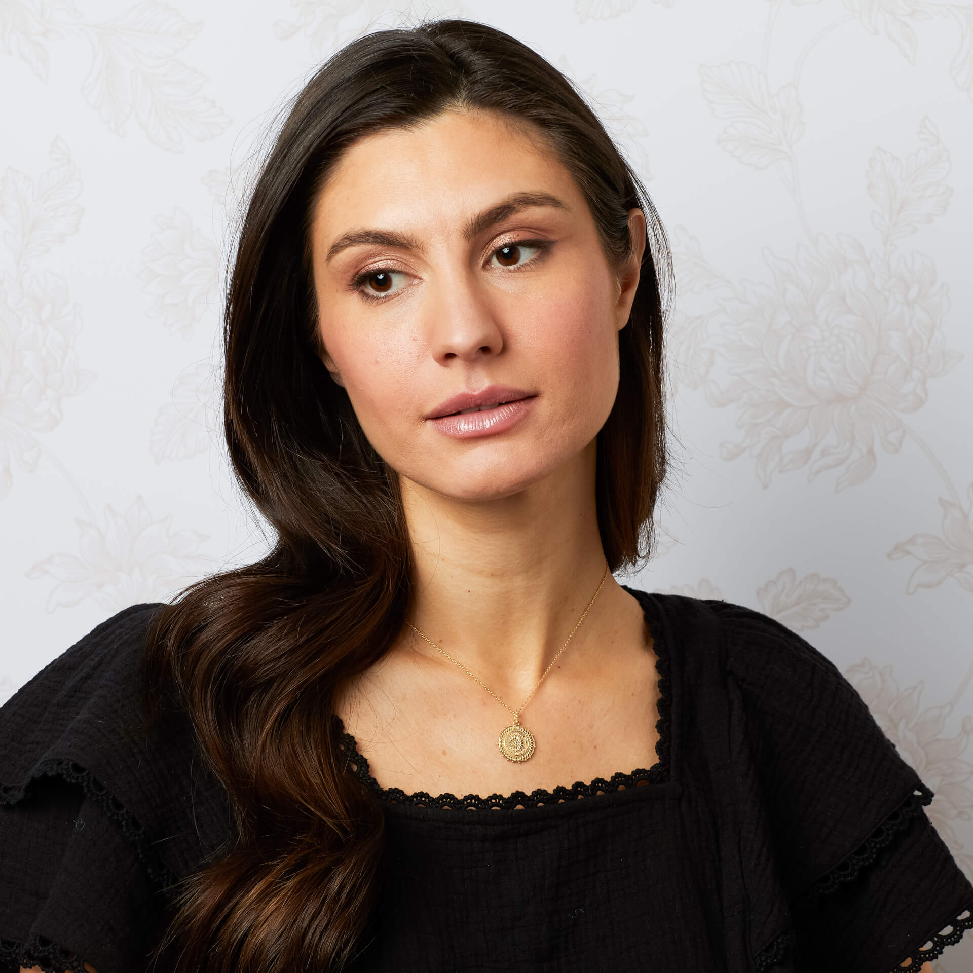 Katya Sunflowers Necklace | Gold Plated Recycled Sterling Silver