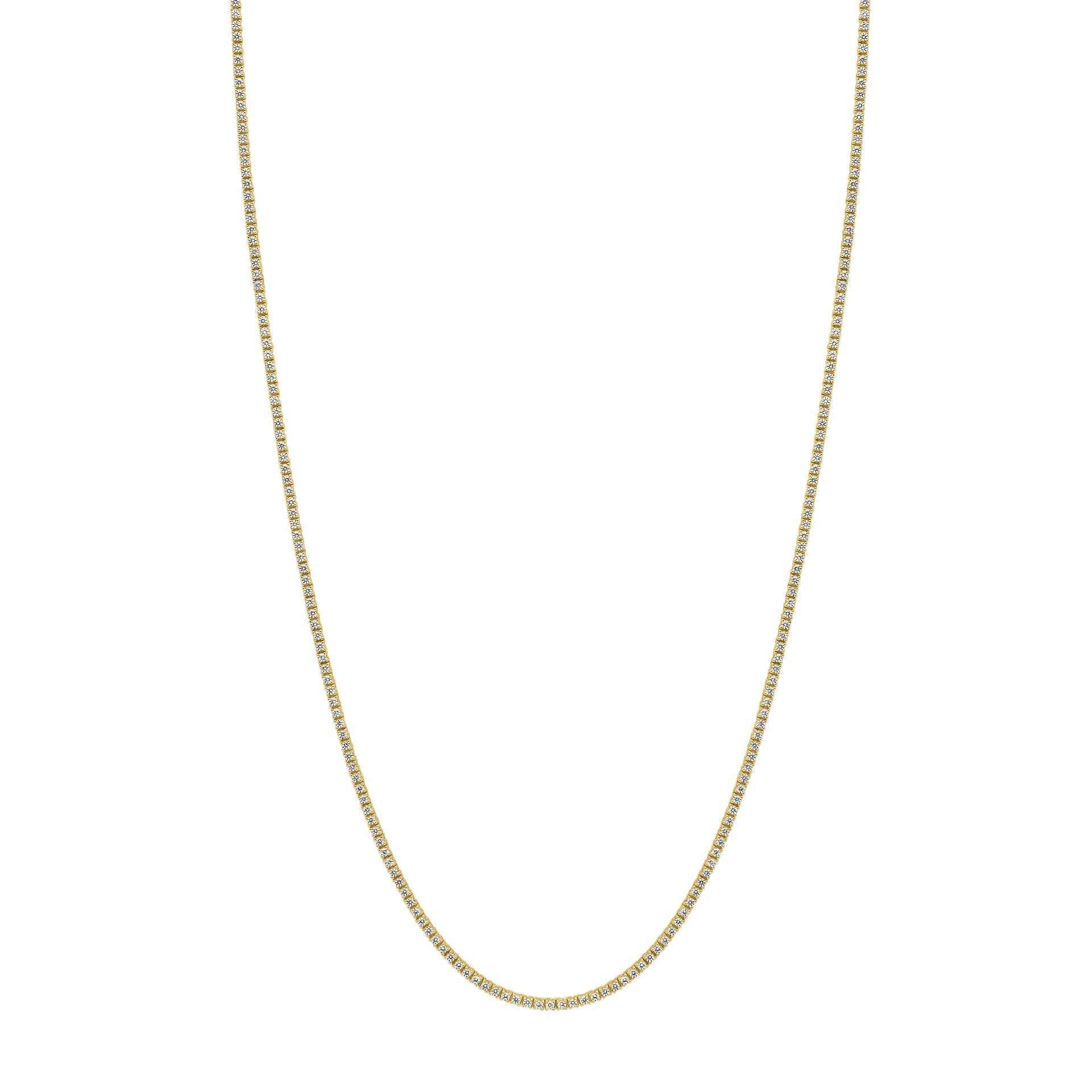 Gecko Jewellery Demi Fine Tennis Necklace – Sterling Silver Zirconia