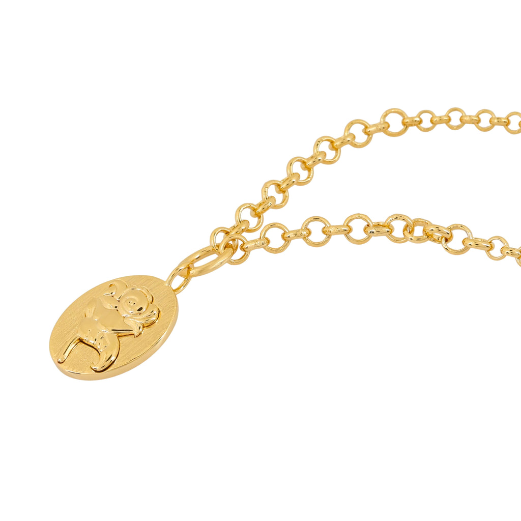 Laura Ashley Baythorne Roses Gold-Plated Recycled Brass Pendant Necklace
