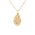 Laura Ashley Poppy Meadow Flower Necklace | Mixed Metal Recycled Brass