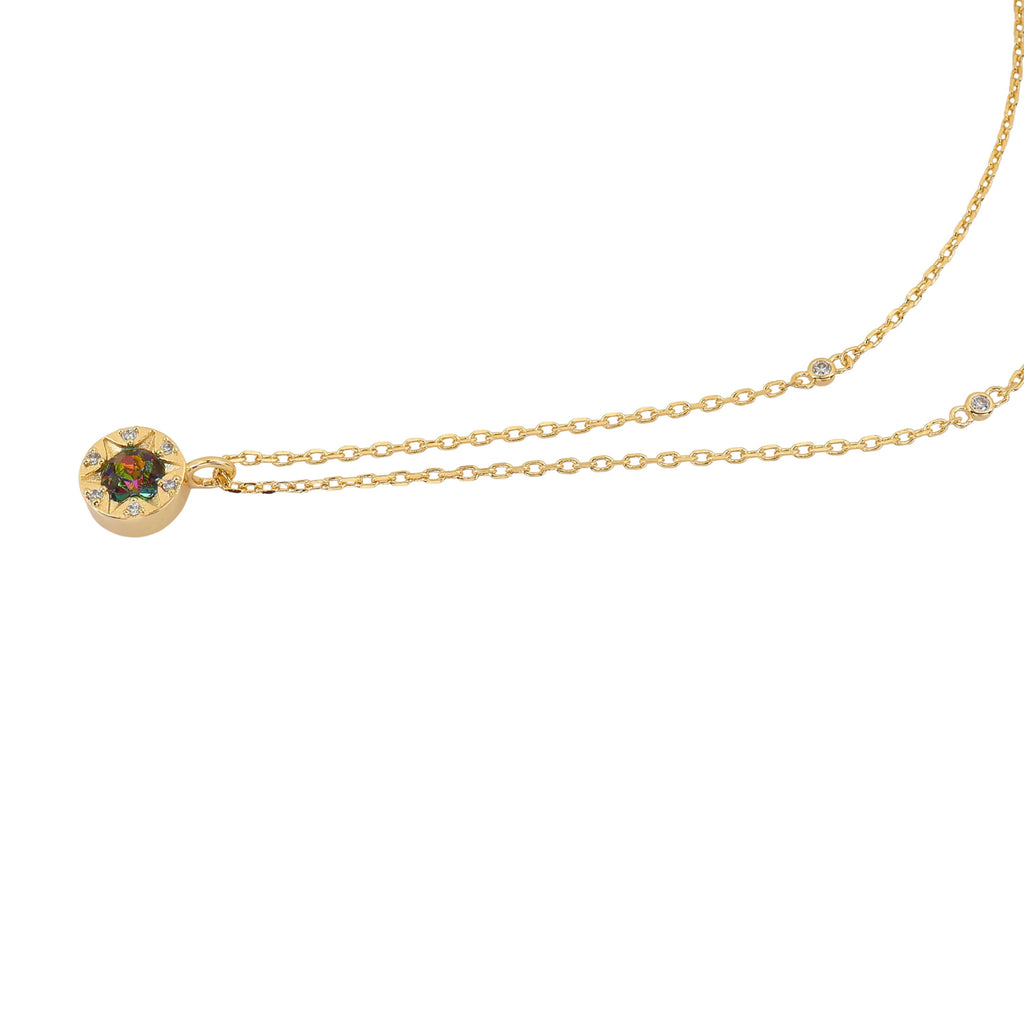 Laura Ashley Bowen Star Crystal Necklace | Recycled Brass Jewellery