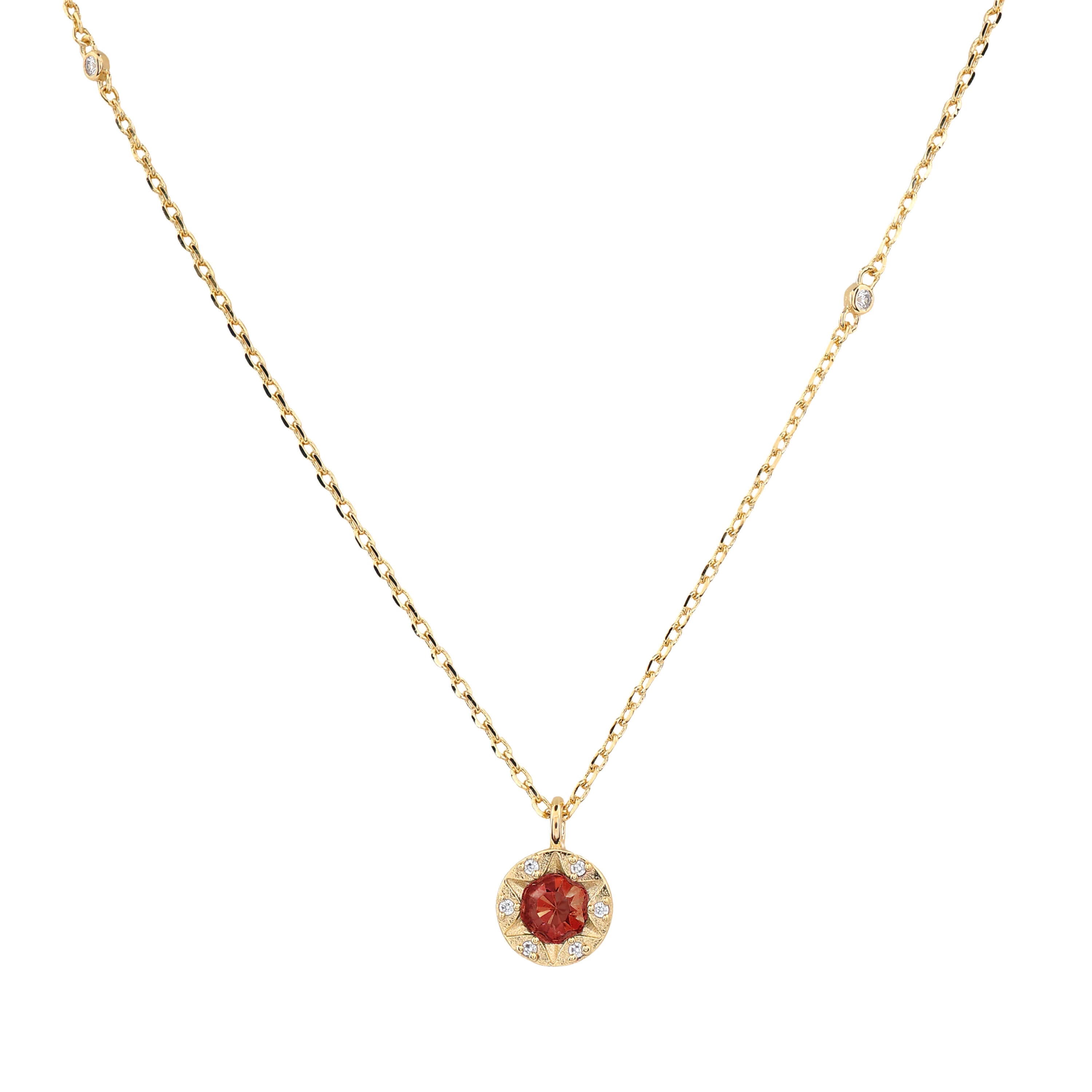 Laura Ashley Bowen Star Crystal Necklace | Recycled Brass Jewellery