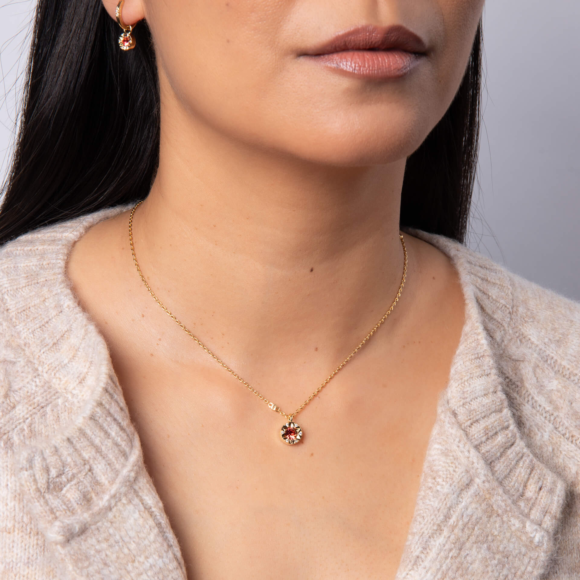 Laura Ashley Bowen Star Crystal Necklace | Recycled Brass Jewellery