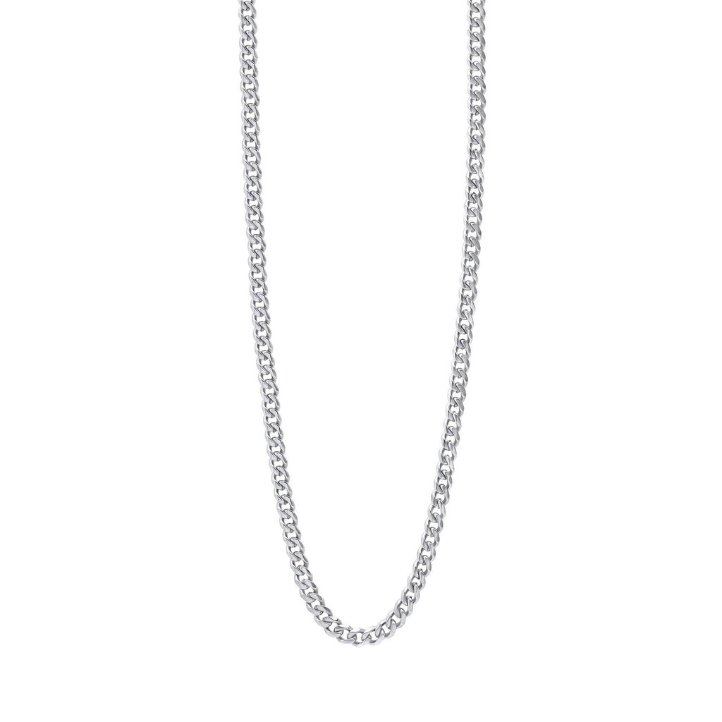 Gecko Jewellery Smaller Fit Stainless Steel Cuban Link Chain Necklace