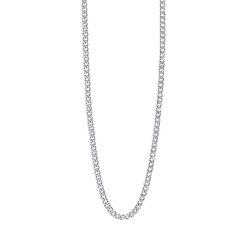 Gecko Jewellery Smaller Fit Stainless Steel Cuban Link Chain Necklace