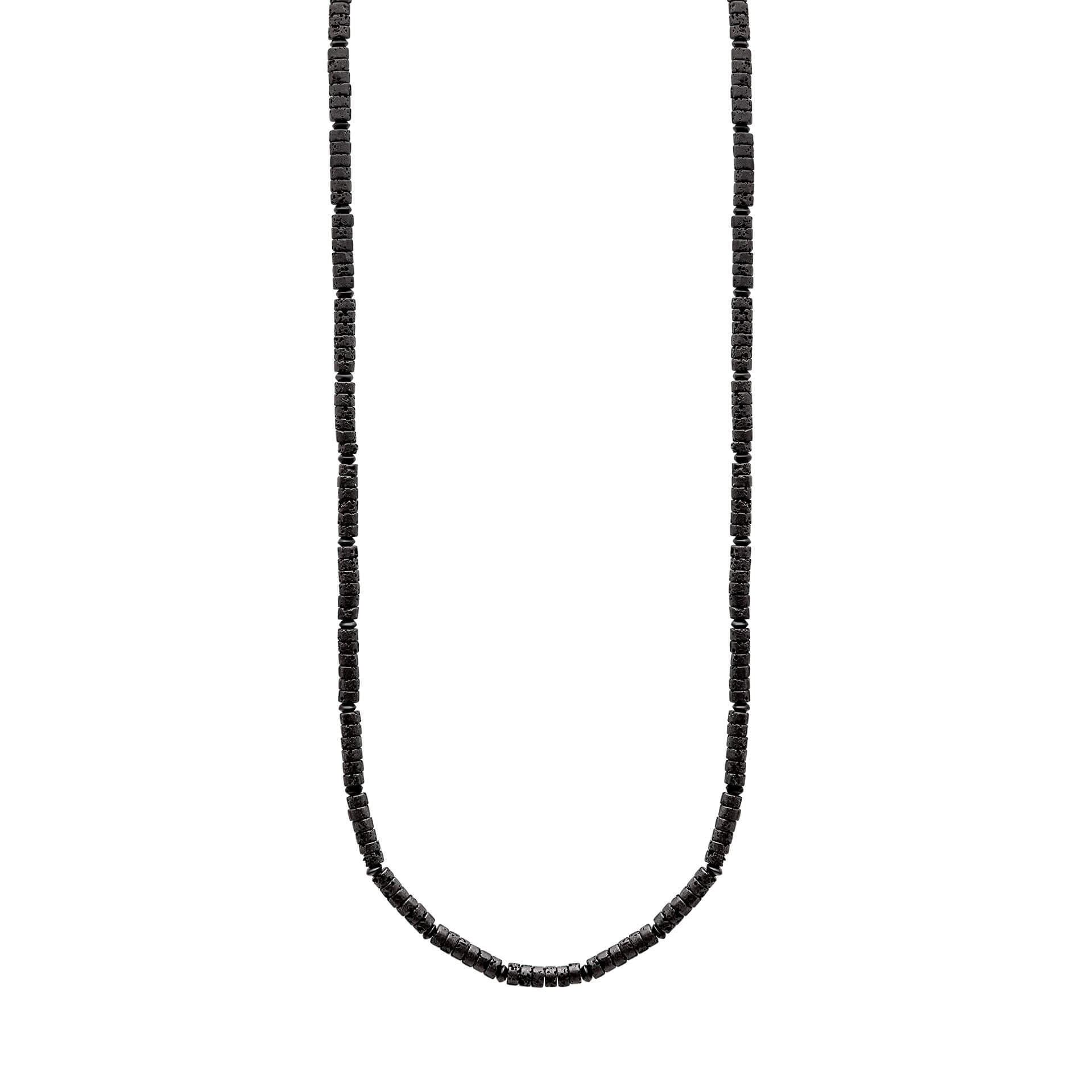 Gecko Jewellery Lava Stone Beaded Necklace – Modern Masculine Style