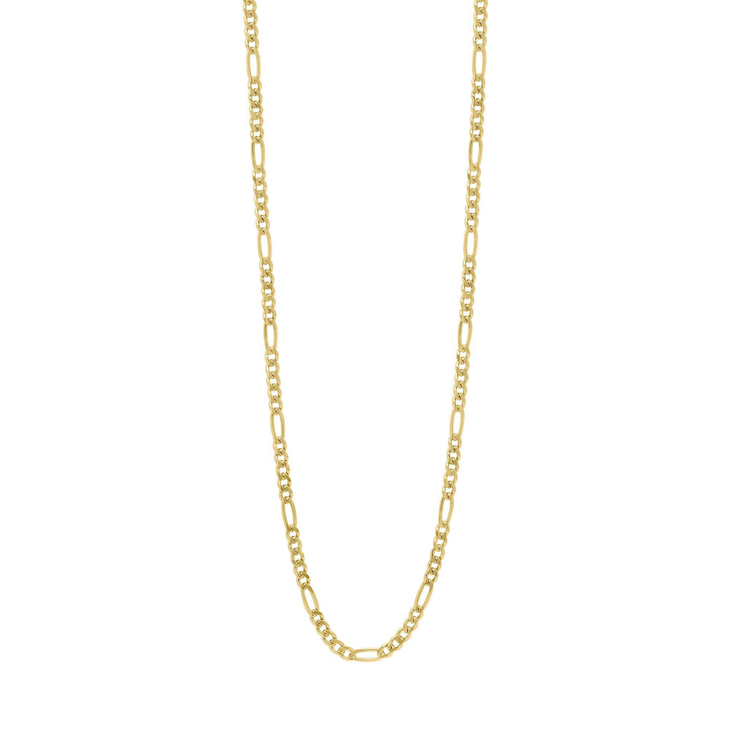 Gecko Jewellery Sterling Silver Figaro Chain Necklace with Box Lock