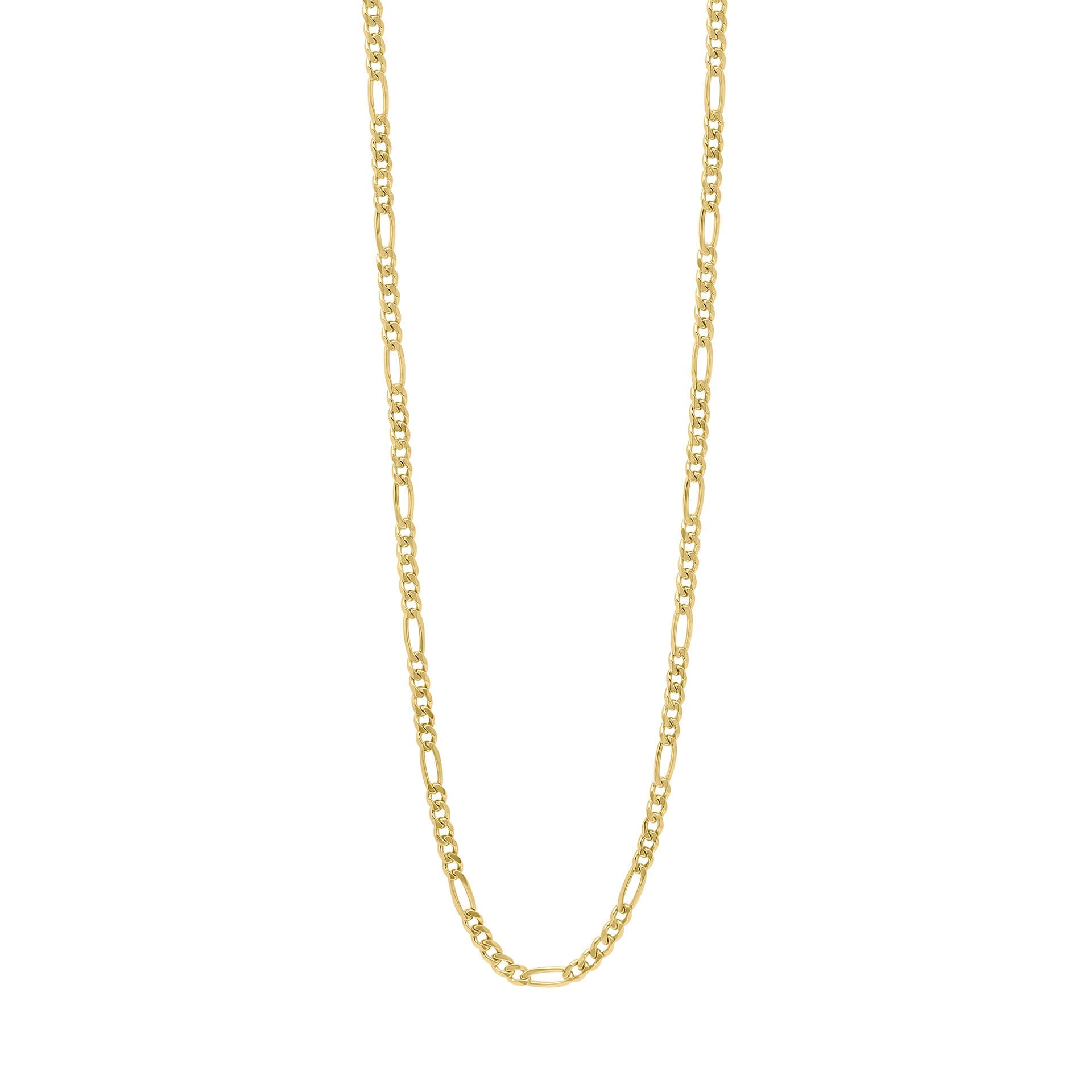 Gecko Jewellery Sterling Silver Figaro Chain Necklace with Box Lock