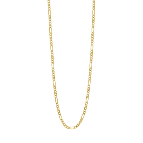 Gecko Jewellery Sterling Silver Figaro Chain Necklace with Box Lock
