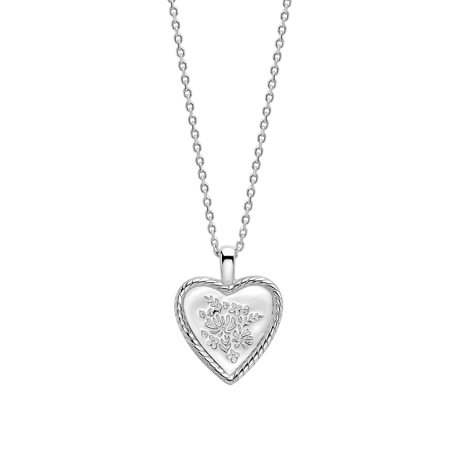 Gecko Jewellery Spring Posy Heart Necklace | Recycled Sterling Silver