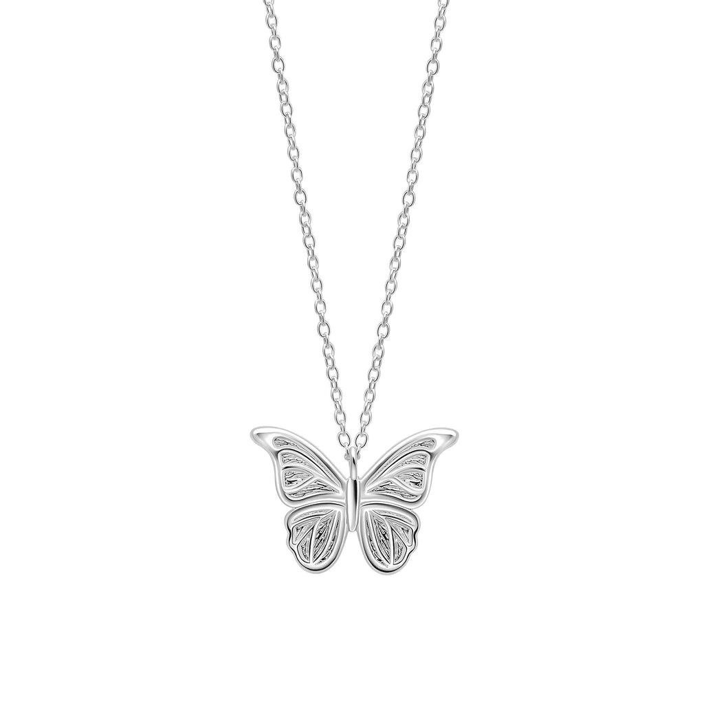 Gecko Jewellery Butterfly Garden Stud Earrings in Sterling Silver