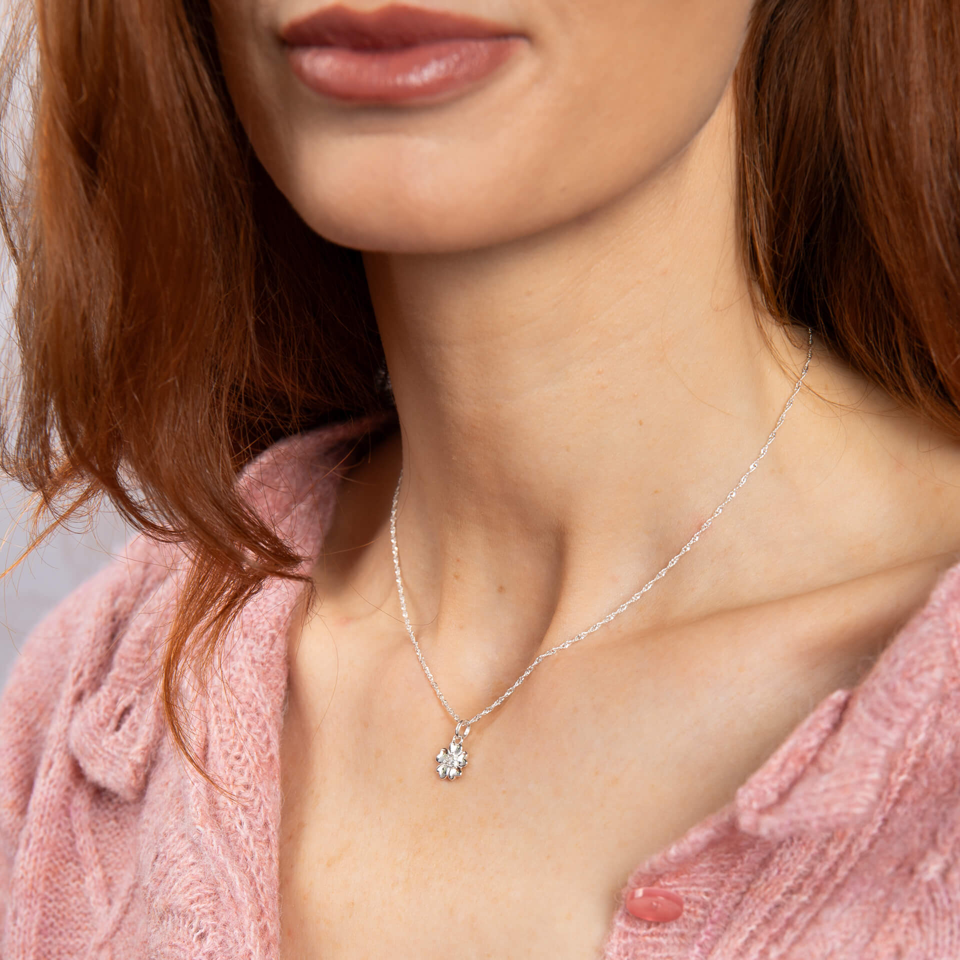 Laura Ashley Riverly Ditsy Flower Necklace | Recycled Sterling Silver