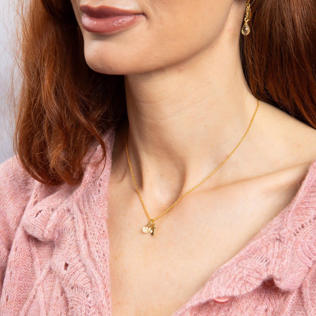 Laura Ashley Everingham Meadow Gold Plated Silver Briolette Necklace