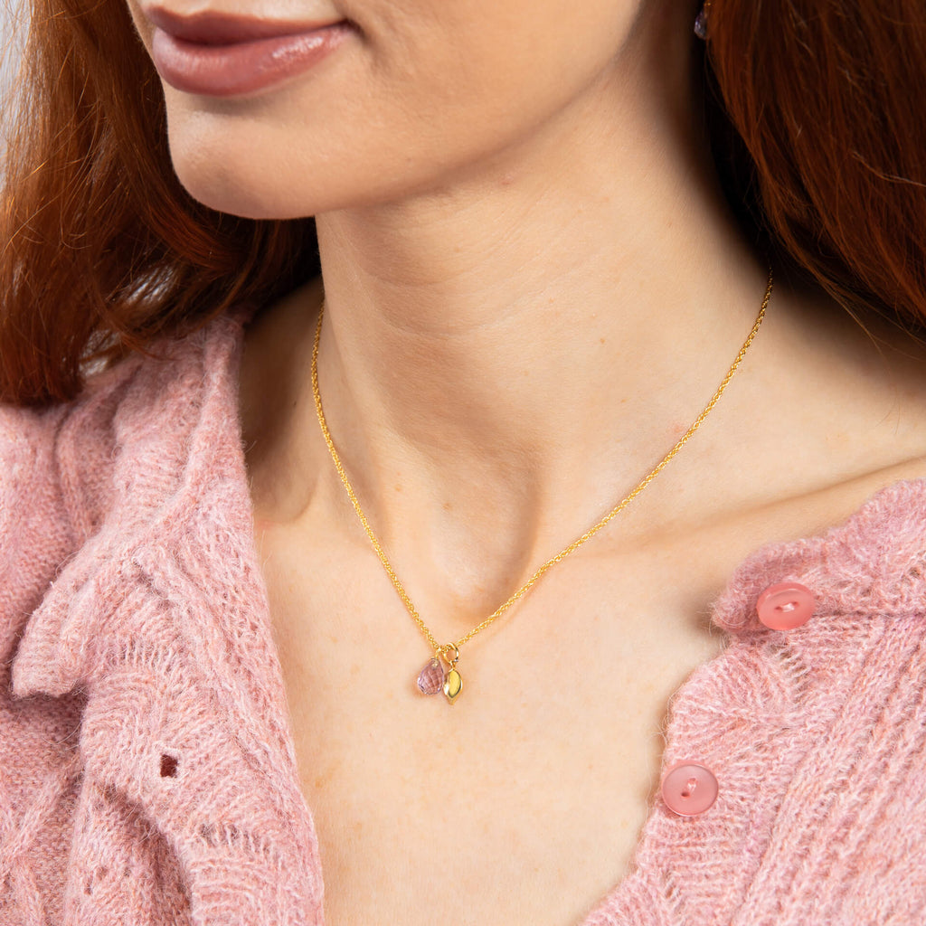 Laura Ashley Everingham Meadow Gold Plated Silver Briolette Necklace