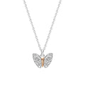 Gecko Jewellery Kids Butterfly Garden Necklace in Recycled Silver