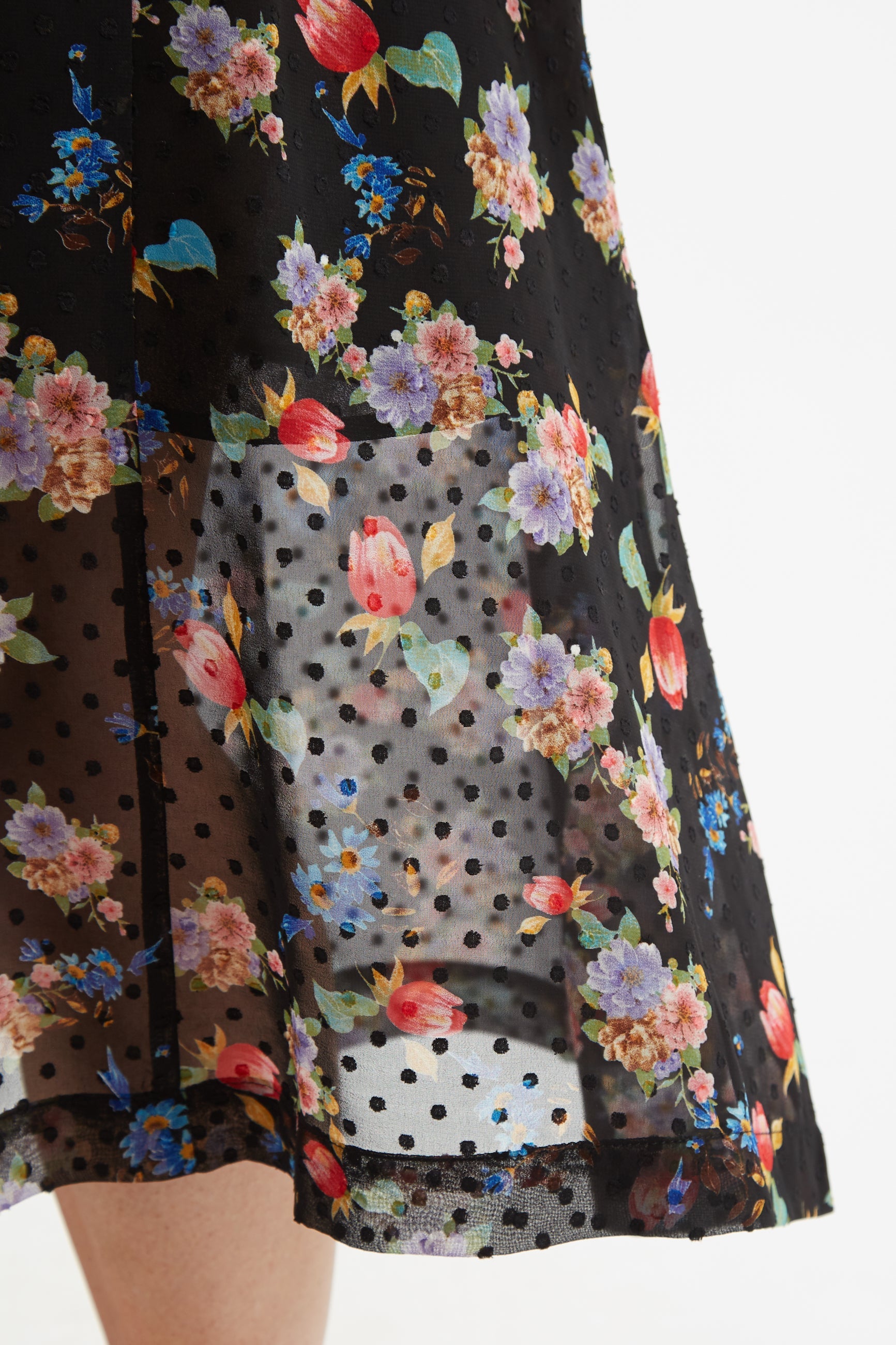 Louche Nadine Carpathian Florals Print Midi Dress