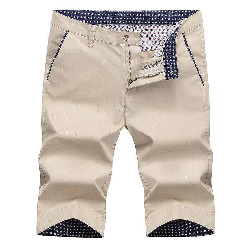 Men’s Cotton Blend Casual Sports Shorts – Loose Fit with Drawstring