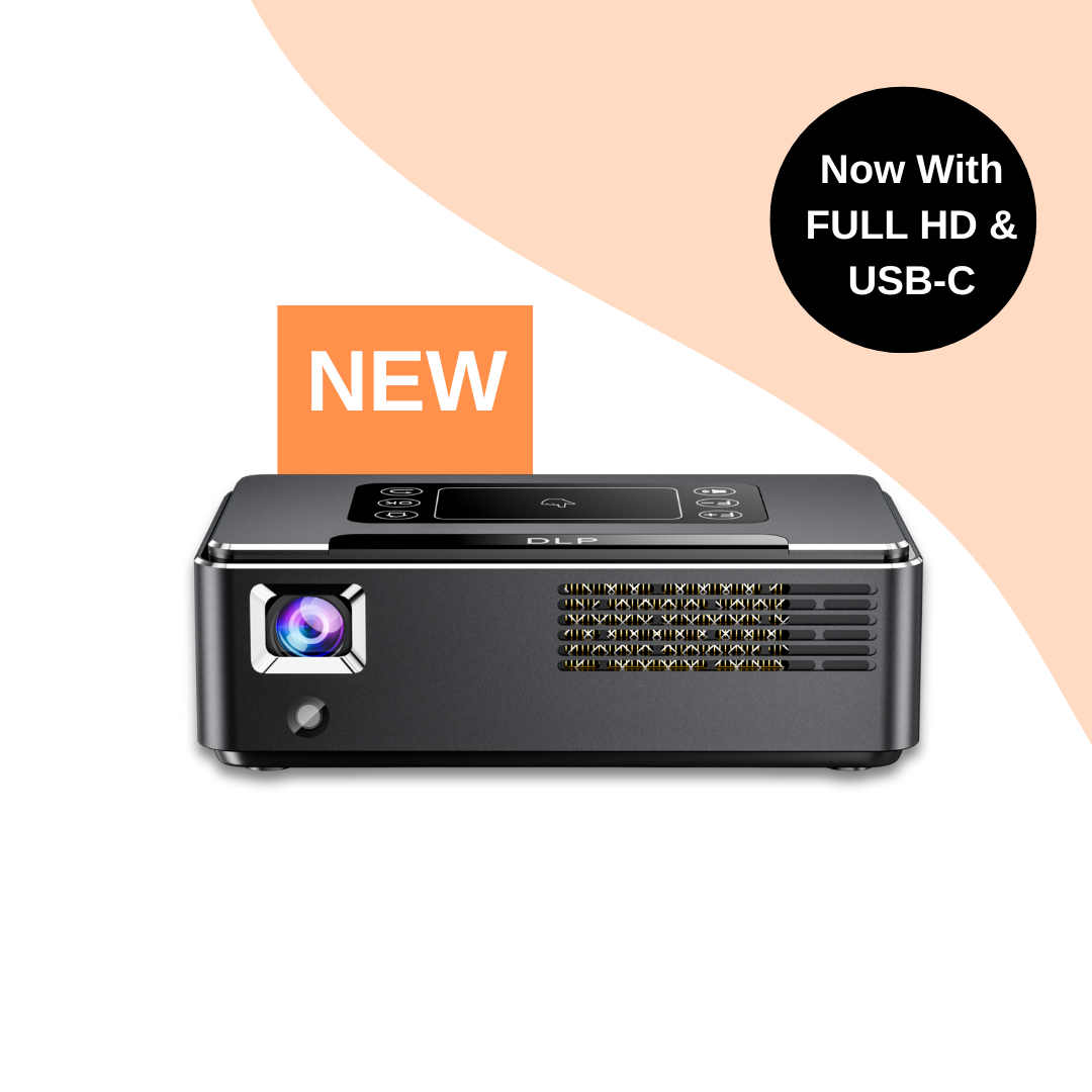 Pico Genie Impact 4.0 Plus 1080p Portable Projector | 600 ANSI Lumens