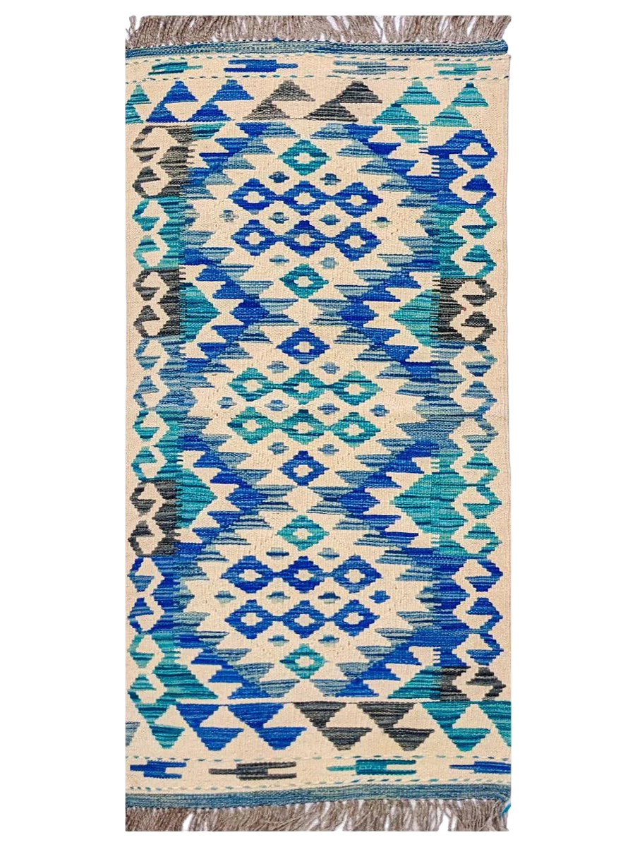 Maimana Afghanistan Kilim Rug - 150 x 53 cm
