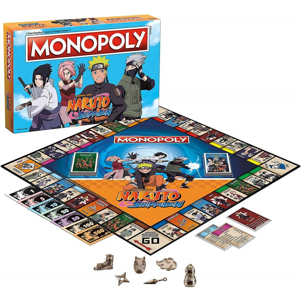 Monopoly Naruto Edition Board Game - Snaps Anime Tabletop Game