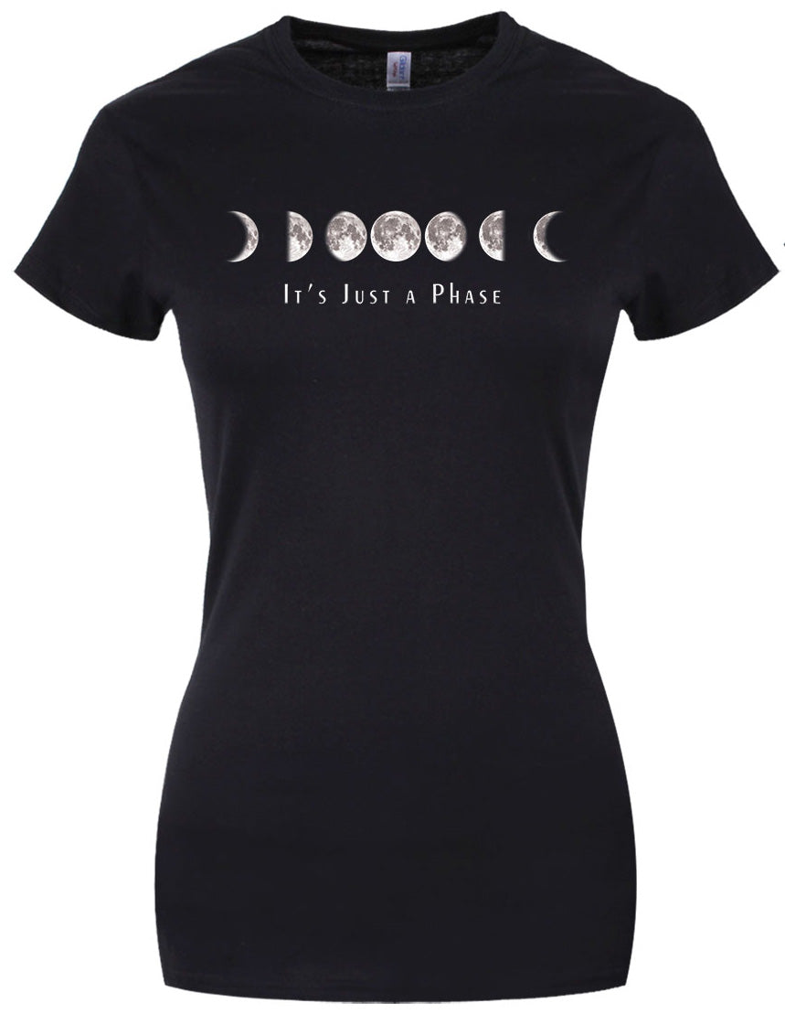 Necessary Evil It's Just A Phase Moon T-Shirt | 100% Cotton Gothic Tee