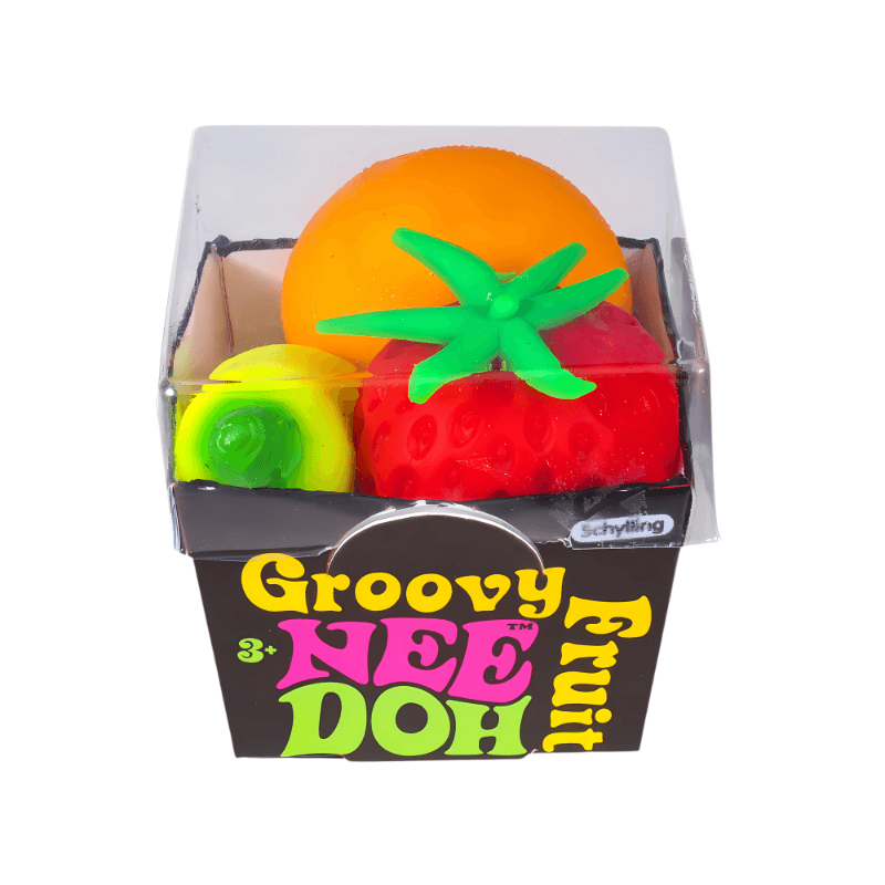 Nee Doh Groovy Fruit Stress Ball – Squishy Fidget Toy by PoundFun