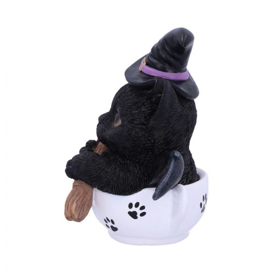 Nemesis Now Kit-Tea Witchy Black Cat in Teacup Resin Ornament