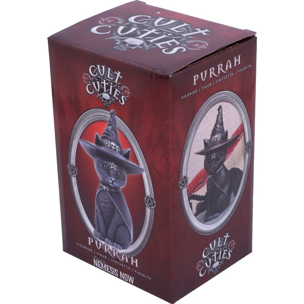 Nemesis Now Purrah Black Cat Figurine | Occult Witchy Resin Ornament