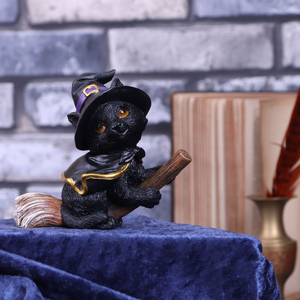 Nemesis Now Coven Keepers Tabitha Black Witch Cat Figurine - 11cm