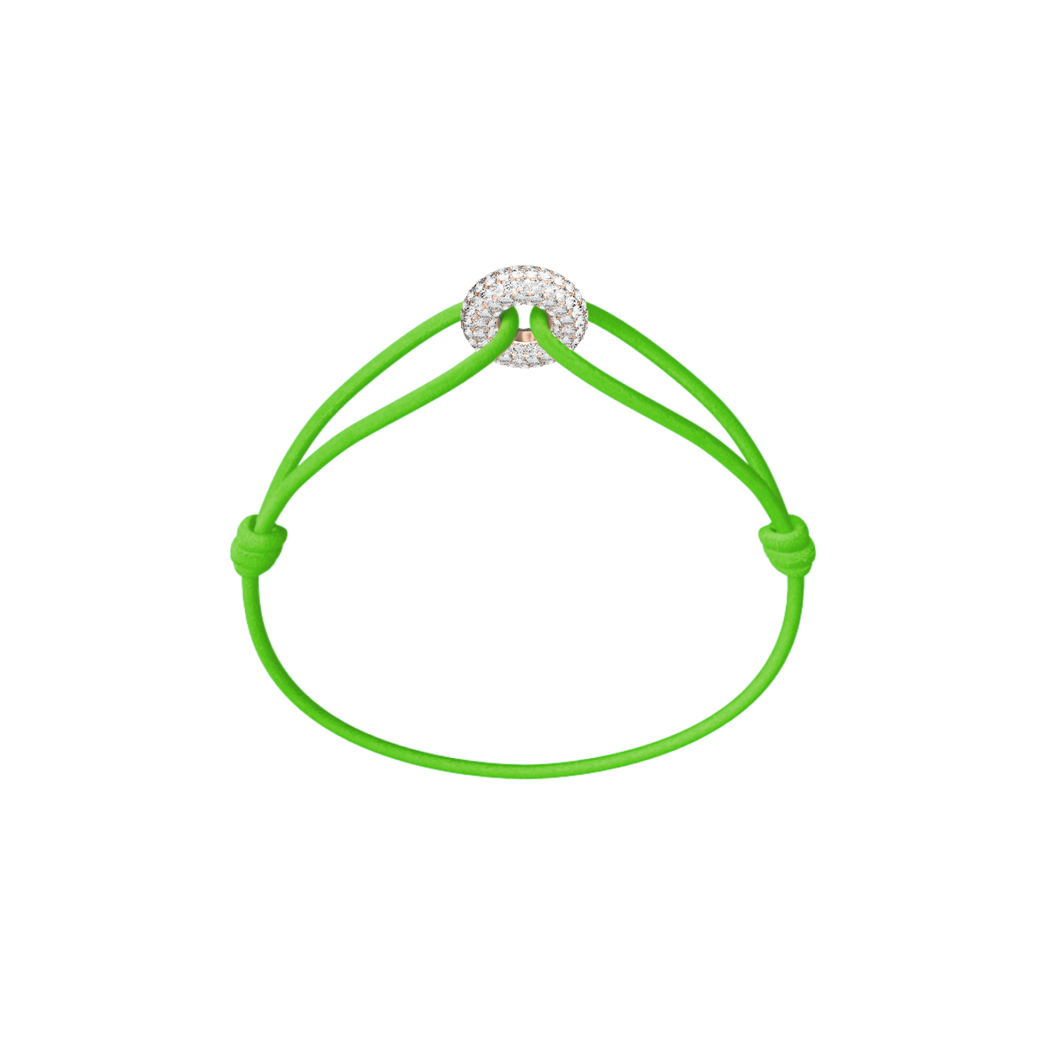 Mini Rose Soho Pavé Cord Bracelet