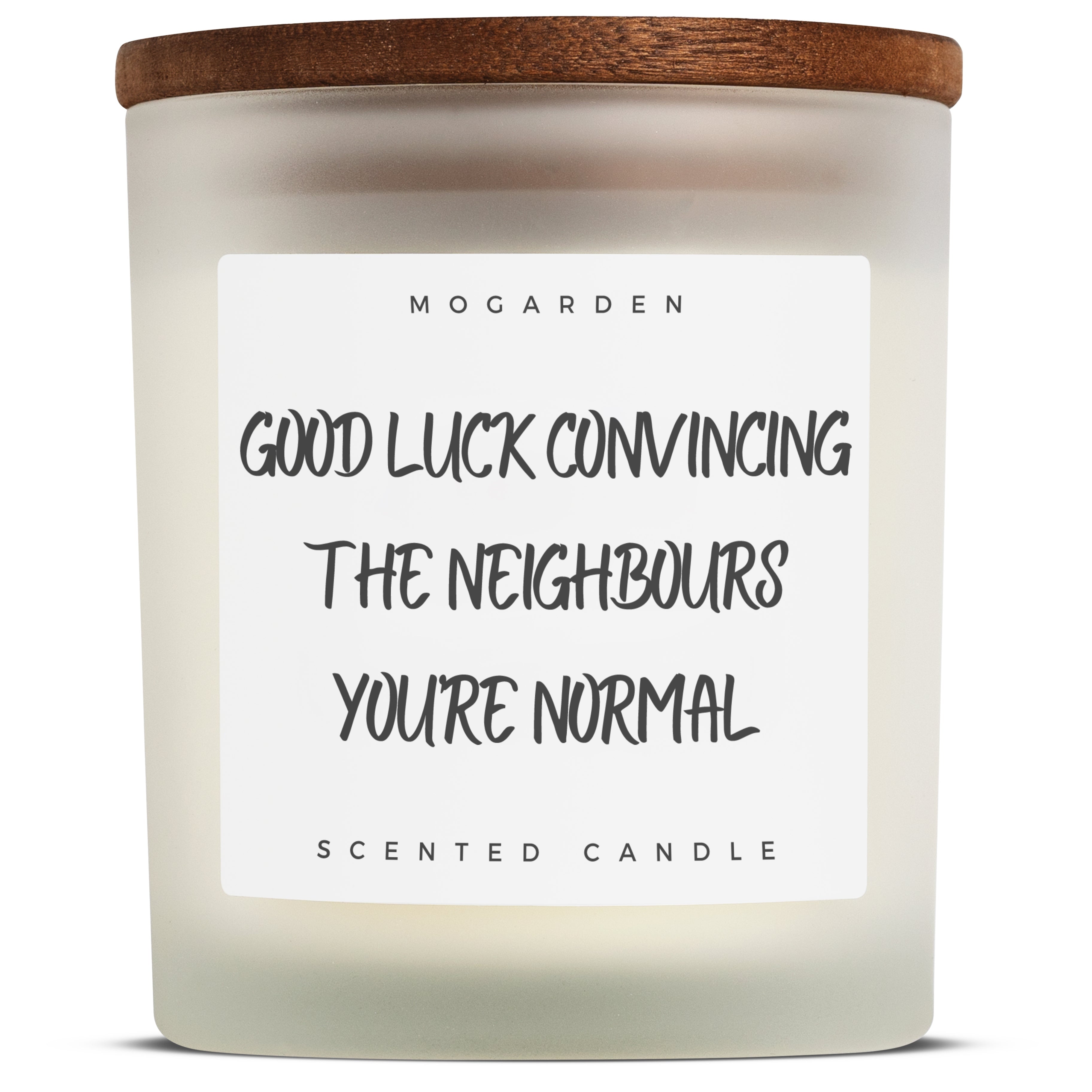 Mogarden New Home Candle | Luxury Vanilla Amber Soy Wax Gift - 220g
