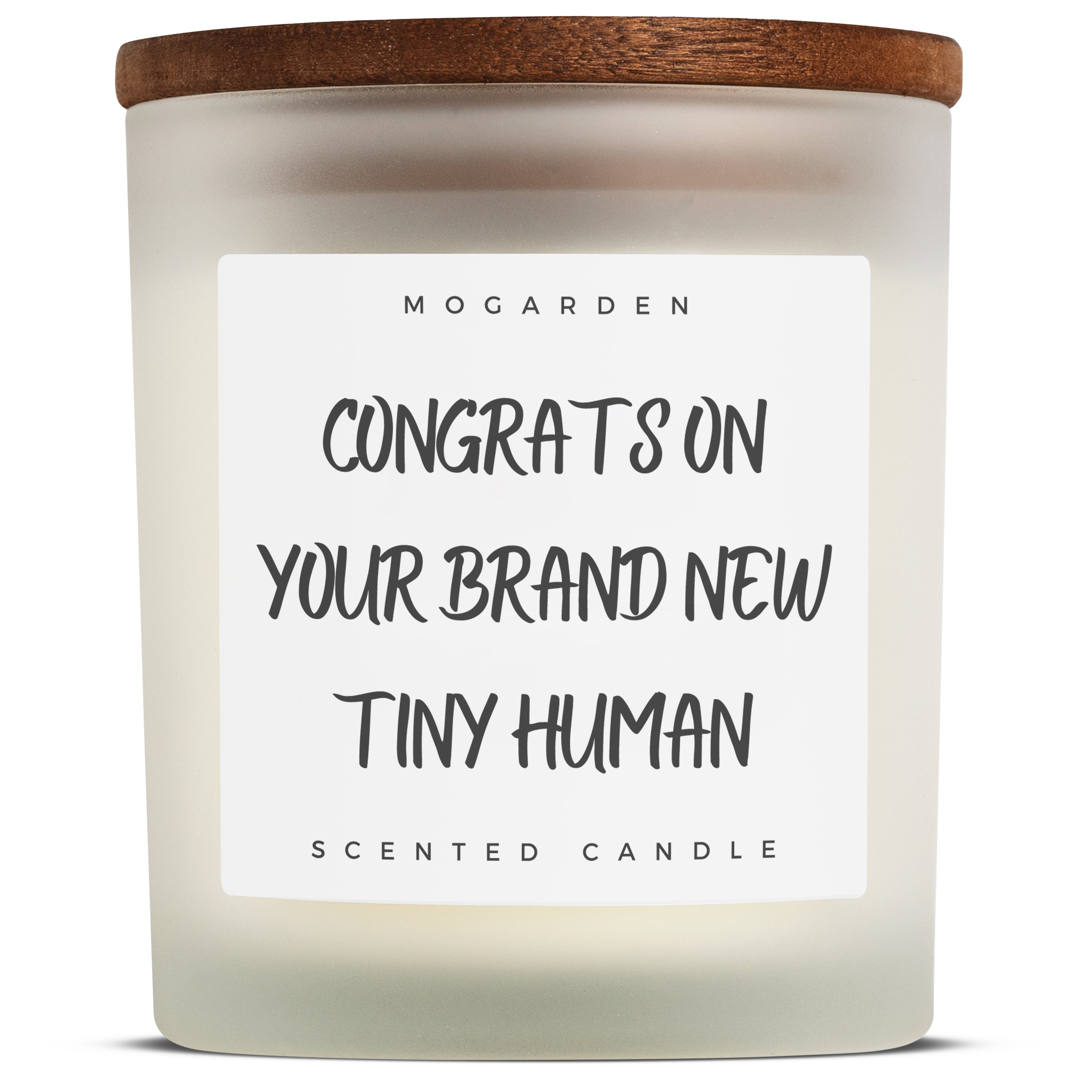 Mogarden New Mum Gift - Luxury Vanilla Amber Soy Candle, 220g
