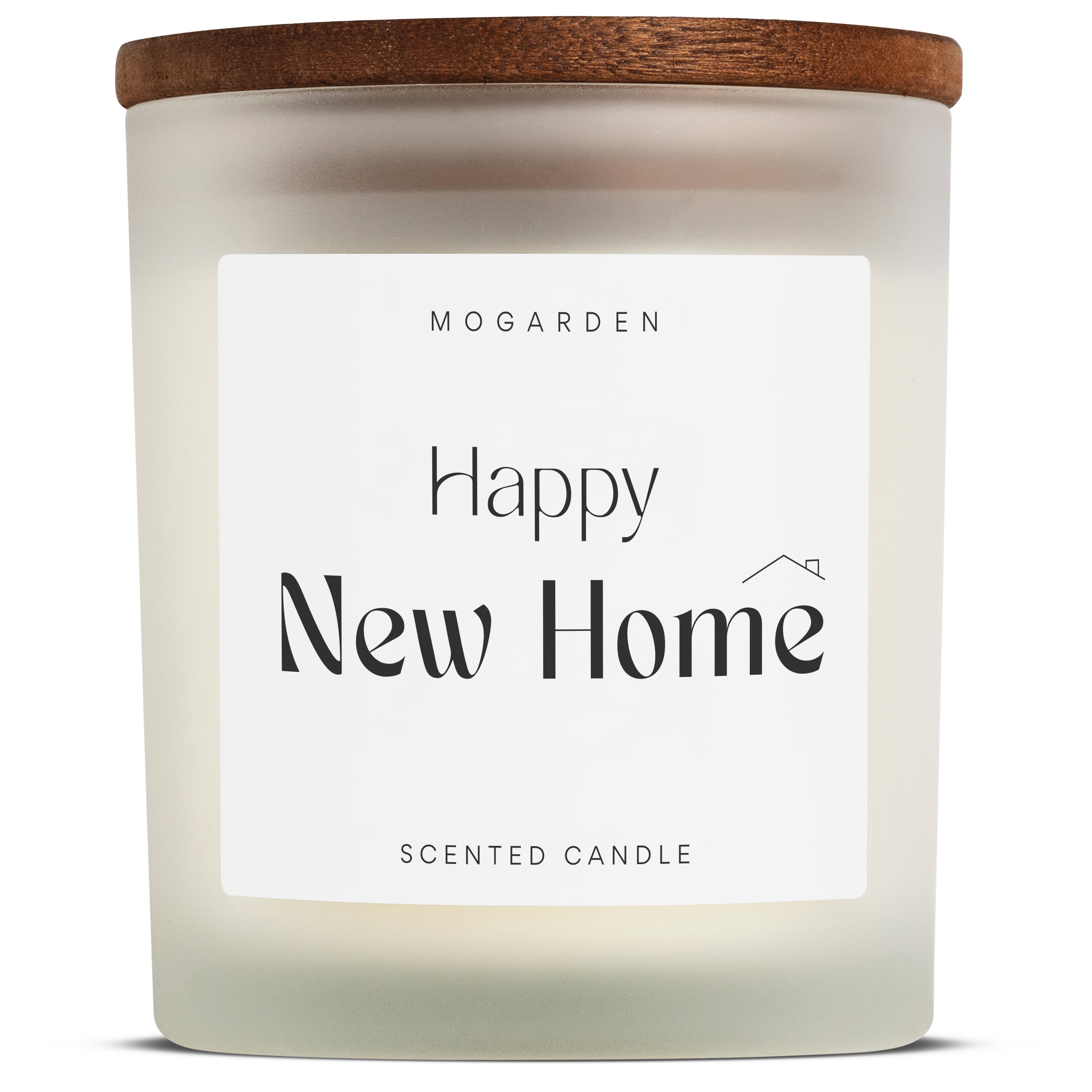 Mogarden New Home Candle - Luxury Vanilla Amber Soy Wax Gift 220g