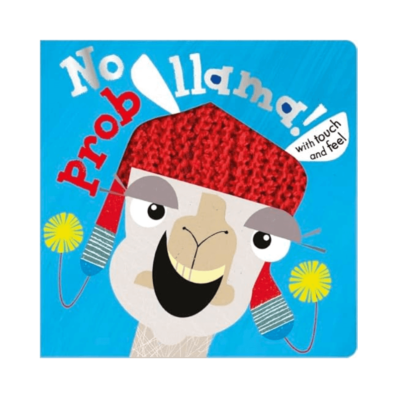 PoundFun No Prob Llama Touch and Feel Interactive Baby Board Book
