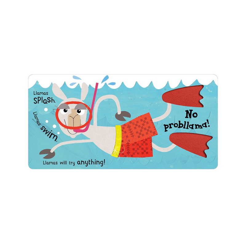 PoundFun No Prob Llama Touch and Feel Interactive Baby Board Book