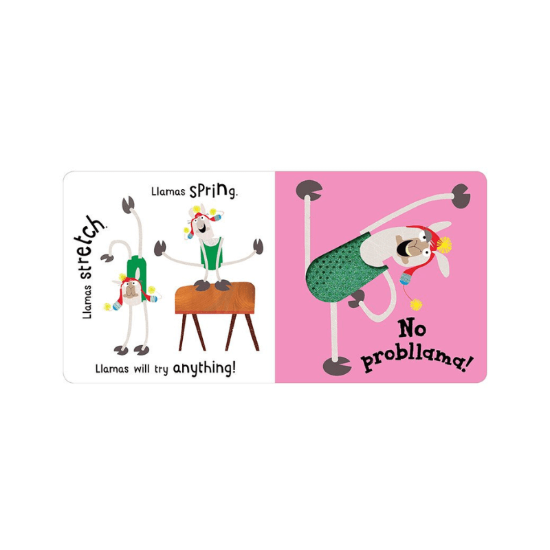 PoundFun No Prob Llama Touch and Feel Interactive Baby Board Book