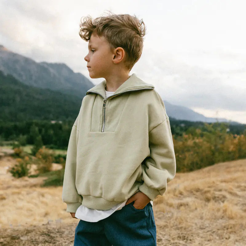 Nordic Style Kids’ Cotton Sweater – Cozy Pullover (90–130cm)