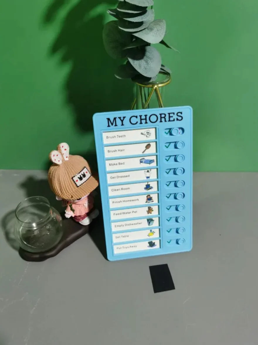Reusable Habit Tracker for Kids - Daily Routine Board