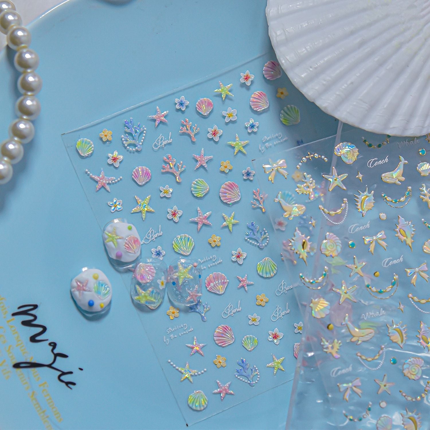 LuLuFun Studio Under The Sea Nail Deco Stickers - DIY Nail Art Decals