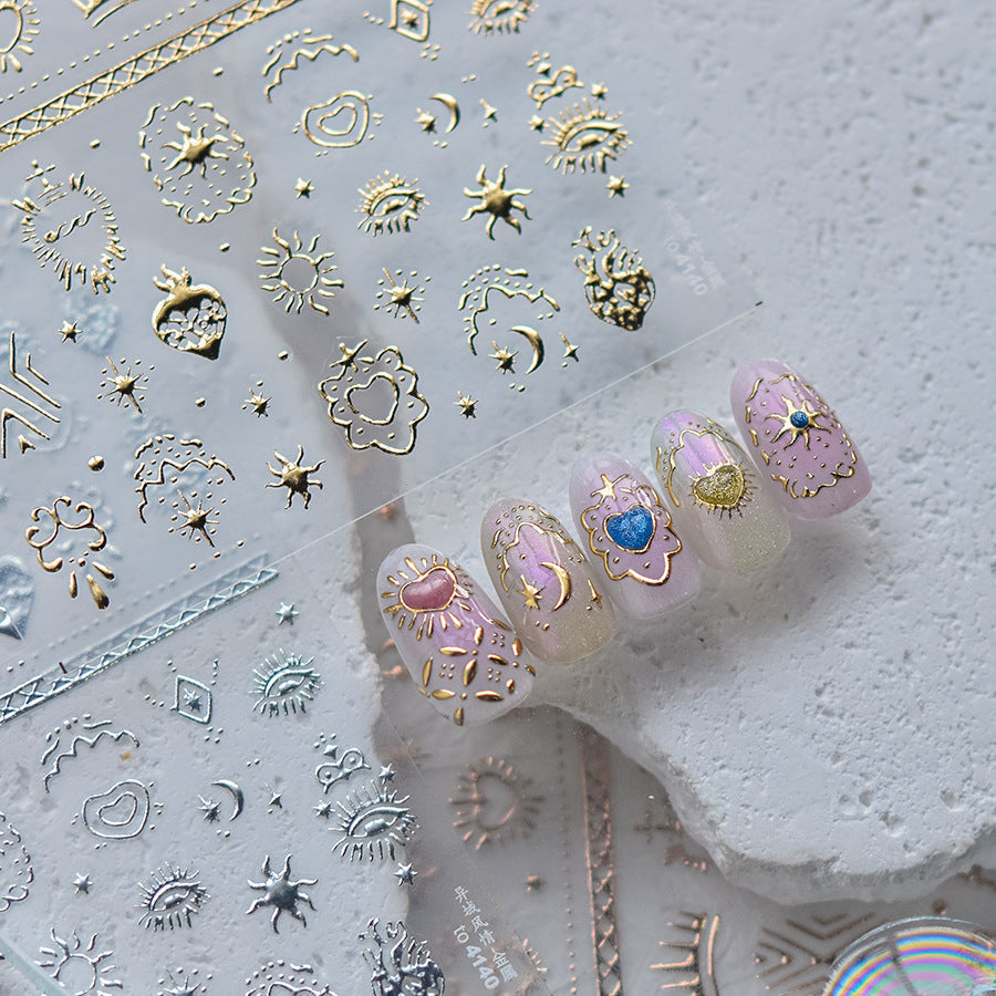 LuLuFun Studio Exotic Pattern Nail Deco Stickers - Ultra-Thin DIY Art