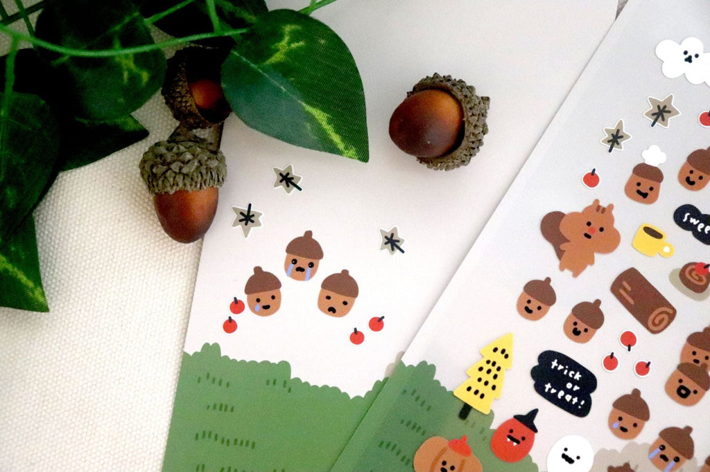 LuLuFun Studio Bonito Dotori Decorative Sticker Sheet for Journaling