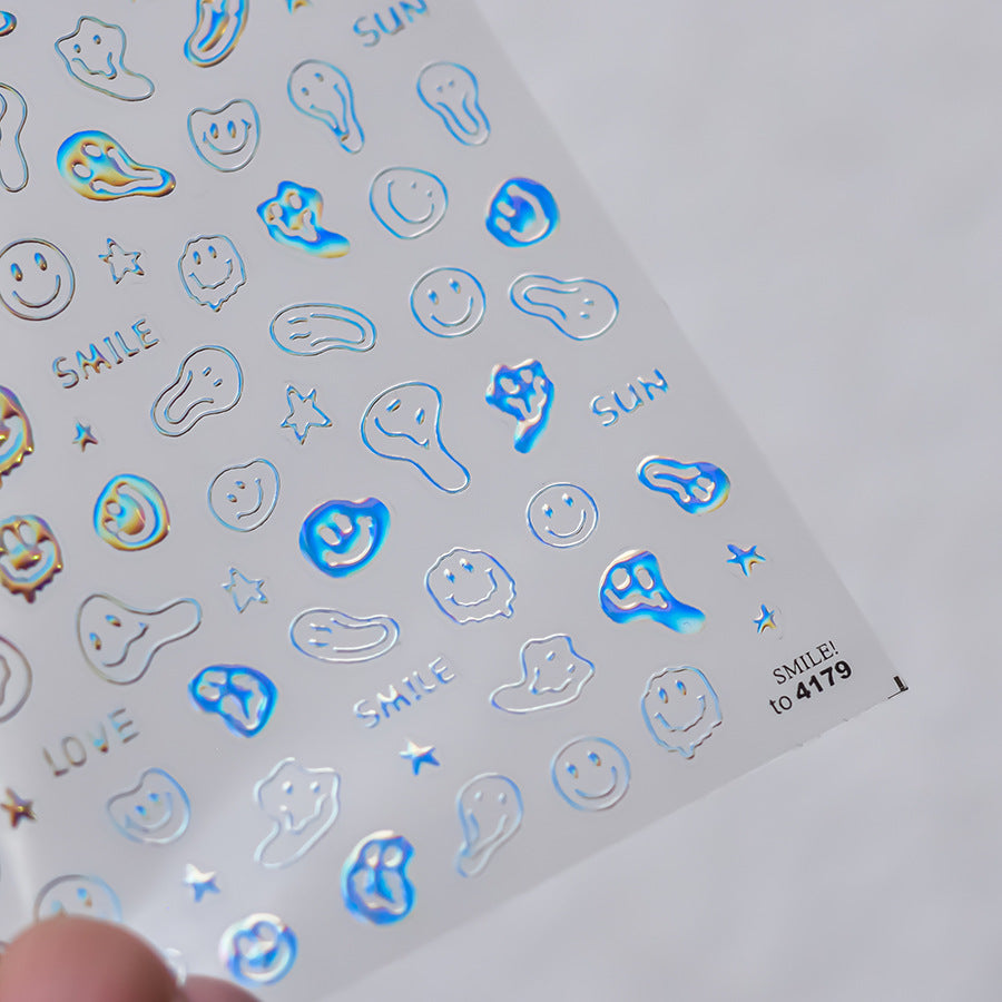 LuLuFun Studio Emoji Nail Deco Stickers – Ultra-Thin Manicure Decals