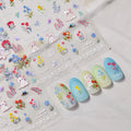LuLuFun Studio Kitty Garden Nail Deco Stickers – DIY Manicure Decals