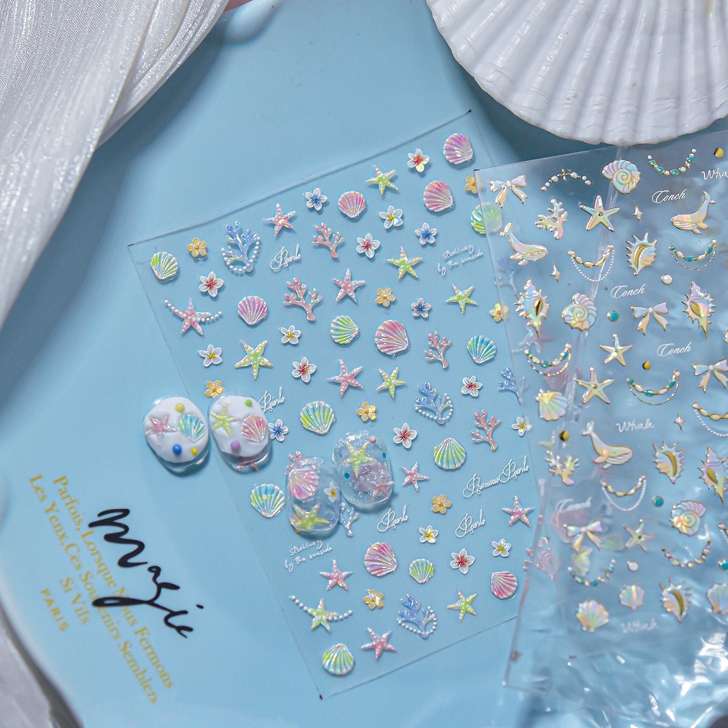 LuLuFun Studio Under The Sea Nail Deco Stickers - DIY Nail Art Decals