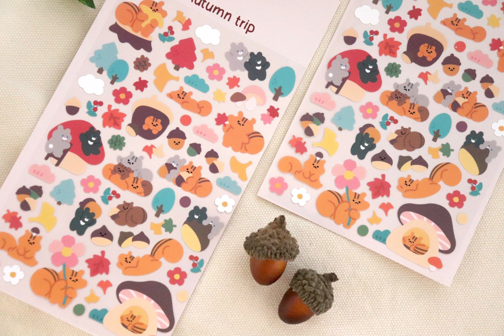 LuLuFun Studio Autumn Trip Decorative Planner Stickers - 1 Sheet
